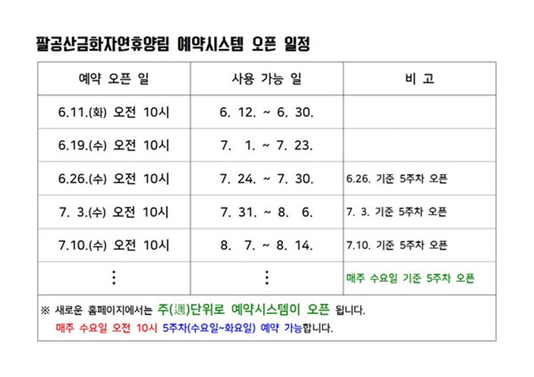 팔공산금화자연휴양림 -  | 